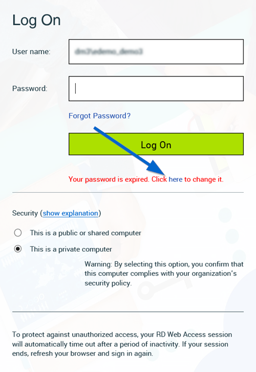 Change Password